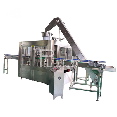 3 In 1 Glass Bottle Beer Washing Filling Capping Production Line Dengan Crown Cap