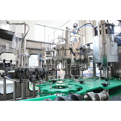 3 In 1 Glass Bottle Beer Washing Filling Capping Production Line Dengan Crown Cap