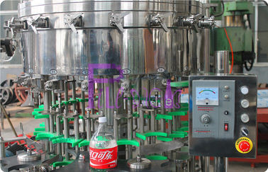Stainless Steel berkarbonasi minuman mengisi mesin, mesin otomatis pembatasan CSD botol