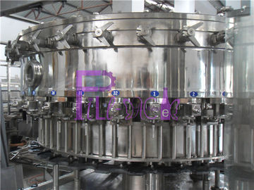 PLC Kontrol 3 in 1 berkarbonasi Minuman Filling Machine Untuk Putaran 0.3L-2L PET Botol