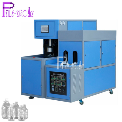 Mesin cetak tiup 1 rongga semi-otomatis / peralatan peniup botol untuk 5-10L PET / botol plastik