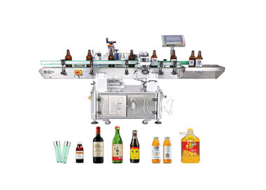 Double atau Three Side Adhesive Sticker Bottle Labeler Machine Equipment Line Plant