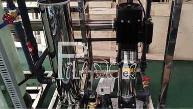 500LPH Monoblock Reverse Osmosis RO Mesin Pengolahan Air Minum dengan filter FRP