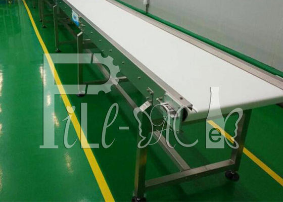 SUS201 Linear PVC Bottle Conveyor Belt Gesekan Rendah Dengan Motor Kecepatan