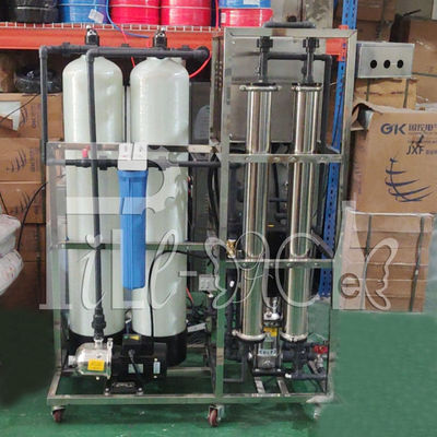 500LPH Monoblock Reverse Osmosis RO Mesin Pengolahan Air Minum dengan filter FRP