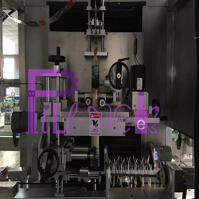 Mesin Pelabelan Botol Hewan Peliharaan 1L Aplikator Lengan Motor Panasonic 400BPM 3