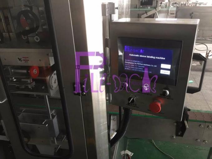 Mesin Pelabelan Botol Hewan Peliharaan 1L Aplikator Lengan Motor Panasonic 400BPM 10