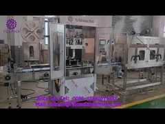 1912 M6 Otomatis Satu Kepala Mesin Pelabelan Sleeve 150BPM 250BPM Dengan Terowongan Penyusutan