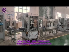 1916 M6 Otomatis Satu Kepala Mesin Pelabelan Sleeve 150BPM 250BPM Dengan Terowongan Penyusutan