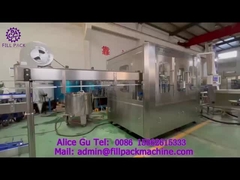 1966 J1 Mesin Pengisian Sterilisasi Antiseptik PET Minuman Karbonat / Gas Air Monoblock