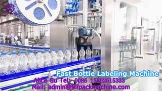 2173 M10 Dual-Head 350 Mesin Pelabelan Otomatis Botol Plastik Cakram Bahan Ganda