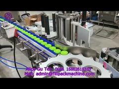 2164 M4 Tutup Tinplate Botol Kaca Mesin Pelabelan Mingguan Berperekat Meja Putar Otomatis