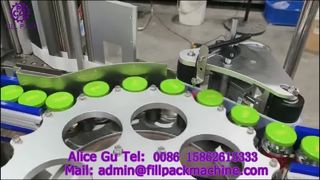 Mesin Pelabelan Putar Otomatis 2129 M4 untuk Botol Kaca Tutup Tiga Sekrup dengan Label Berperekat