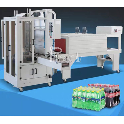 PE Film Shrink Wrapping Mesin Pengemas L Type PET Mineral Water Beer Beverage Can