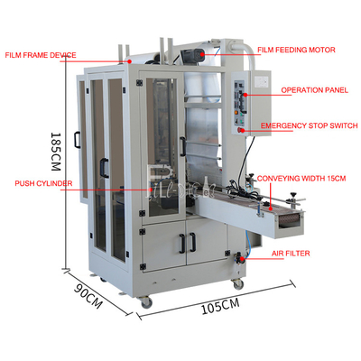 Full Automatic L Type PET Mineral Water beer drink Bottle Can PE Film Shrink Wrapping Packaging Machine Equipment