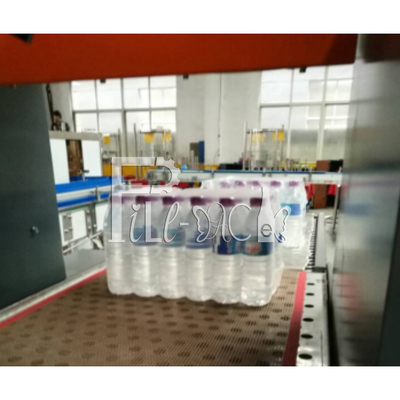 Automatic L Type PE Shrink Film Wrapper Air Minuman PET Glass Bottle Can Equipment