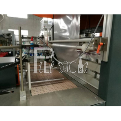Automatic L Type PE Shrink Film Wrapper Air Minuman PET Glass Bottle Can Equipment