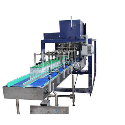 Linear Shrink Wrapper Sepenuhnya Otomatis Untuk Peralatan Pengemasan Botol Plastik Dengan Film Cetak