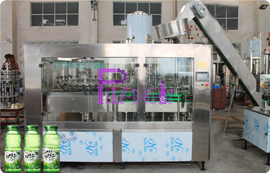 20000BPH Aloe Pulp Juice Filling Machine Botol Kaca Minuman Berkarbonasi Mengisi Line 3 In 1