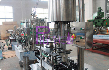Stainless Steel berkarbonasi minuman mengisi mesin, mesin otomatis pembatasan CSD botol