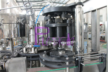 PET / Tin Can berkarbonasi Minuman Filling Machine, Filling Otomatis Penuh Capping Machine