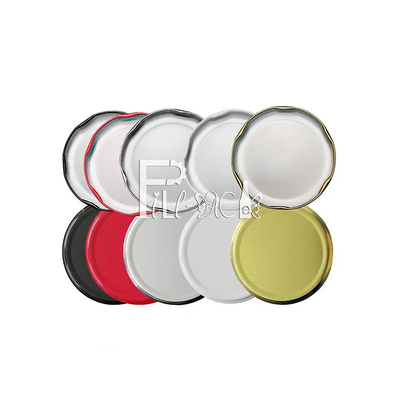 38mm 43mm Tutup Botol Gelas Jus Tutup 48mm 53mm 58mm Tutup Sekrup Logam Tinplate
