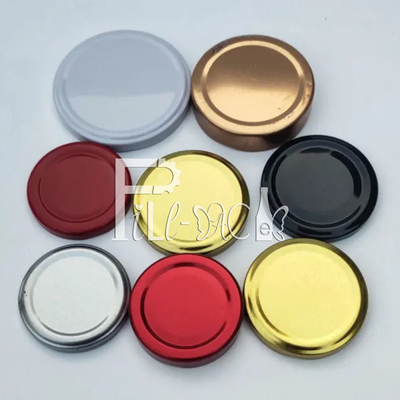 38mm 43mm Tutup Botol Gelas Jus Tutup 48mm 53mm 58mm Tutup Sekrup Logam Tinplate