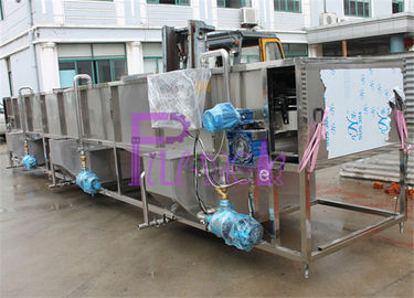 Kapasitas tinggi SUS304 Botol Packing Machine Sterilizer Zona 4 Suhu