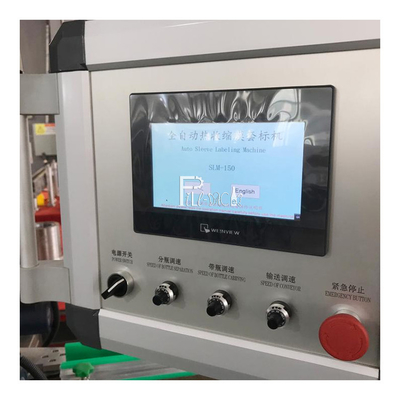 Mesin Pelabelan Lengan Penyusut Kepala Tunggal 150BPM Penuh Otomatis Untuk Botol PVC