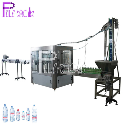 Peralatan Pengisian Air Botol Kecil PET Otomatis 3 In 1 / Monoblock Aspetic 2000ml