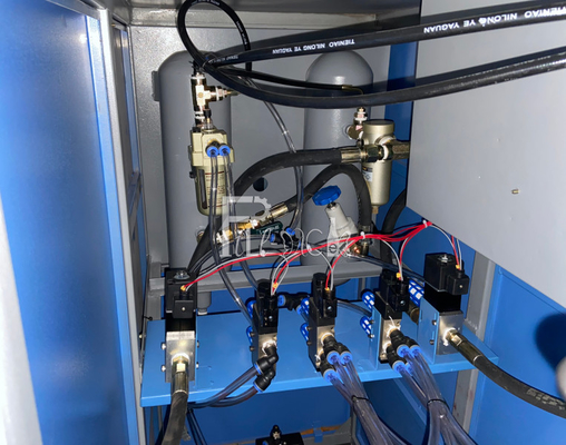 Mesin Peniup Tiup PET Semi Otomatis 1 Rongga 2 Blower + 1 Pemanas / Peralatan Peniup Botol Untuk 5 - 10L