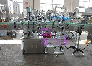 Mesin Pelabel Perekat Botol Stainless Steel PLC Controlled System