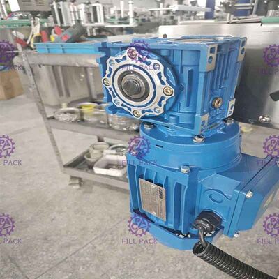 Mesin Pelabelan Stiker Perekat Kepala Tunggal 50BPM Untuk Botol Bulat