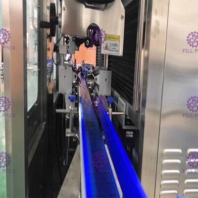 Mesin Pelabelan Lengan Susut Otomatis Penuh Kepala Ganda Untuk Tubuh Dengan Penyusutan Uap