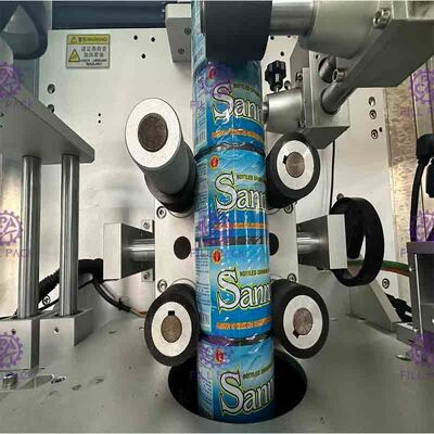 Disesuaikan Kontrol Stainless Steel Automatic Labeling Machine PLC