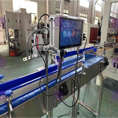 2 Kepala 120m / Min Mesin Coder Tanggal Inkjet Dengan Nozzle yang Dapat Disesuaikan