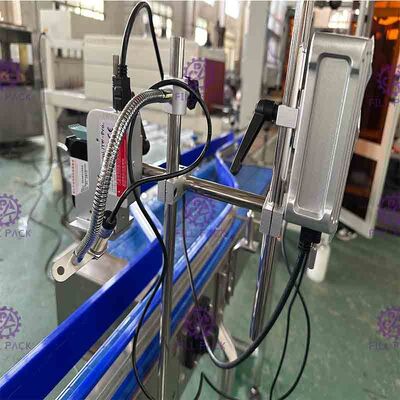 2 Kepala 120m / Min Mesin Coder Tanggal Inkjet Dengan Nozzle yang Dapat Disesuaikan