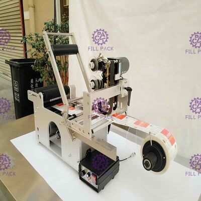 Mesin Pelabelan Botol Bulat Perekat Pelabel Botol Semi Otomatis