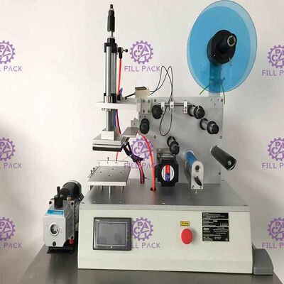 Mesin Pelabelan Botol Persegi Datar 2000BPH Stoples Stiker Perekat Semi Otomatis