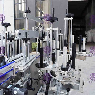 Double atau Three Side Adhesive Sticker Bottle Labeler Machine Equipment Line Plant