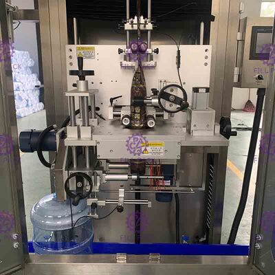 Single Head Neck Labeling Gallon Labeler Machine Otomatisasi Penuh 300BPM