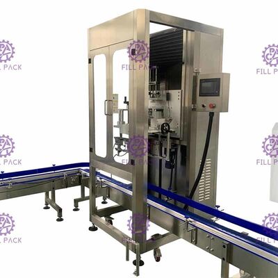 Single Head Neck Labeling Gallon Labeler Machine Otomatisasi Penuh 300BPM