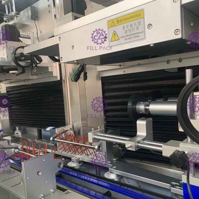 Mesin Pelabelan Botol Hewan Peliharaan 1L Aplikator Lengan Motor Panasonic 400BPM