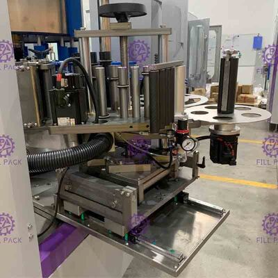 Rotary Type Self Adhesive Sticker Mesin Pelabelan Botol Kaca Bir Untuk Label Tunggal