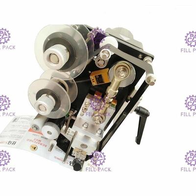 Mesin Pelabelan Botol Semi Otomatis untuk Label Stiker dengan printer pengkode tanggal