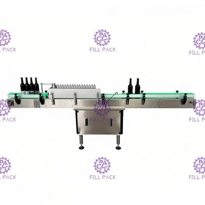 Putaran Kaca Jar otomatis Pelabelan Mesin Internet Kecepatan Wet Lem