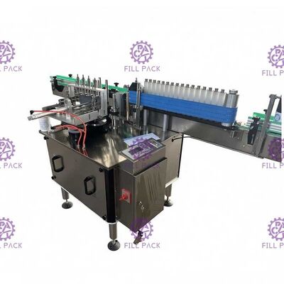 Putaran Kaca Jar otomatis Pelabelan Mesin Internet Kecepatan Wet Lem