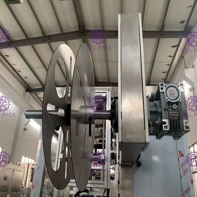 Mesin Pelabelan Botol Sepenuhnya Botol Otomatis dengan Sistem Pelabelan Sleeve Double Head