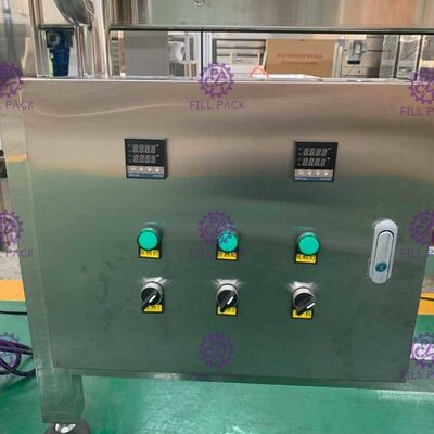 SUS304 Filling Hot Shrink Sleeve Labeling Machine Movable Dengan Roda