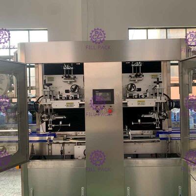 SUS 304 Double Headed Botol Labeling Machine Dengan Kecepatan Tinggi